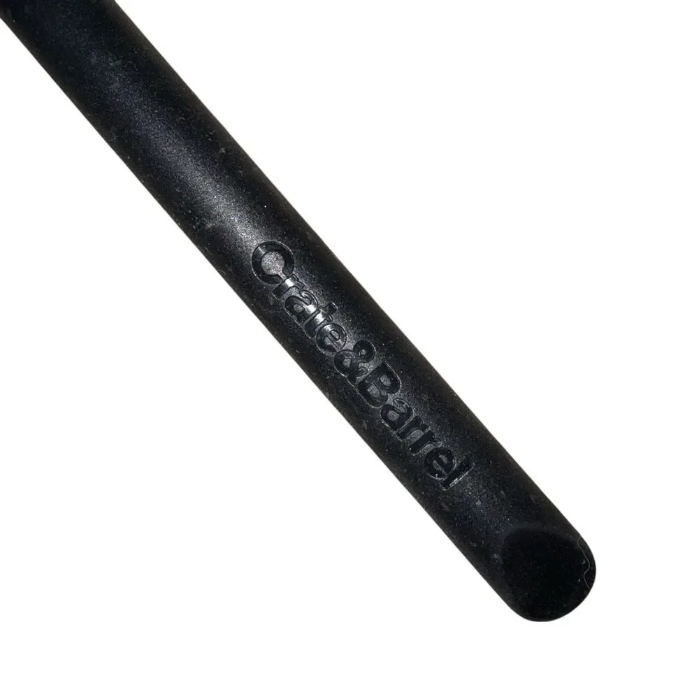 Crate And‎ Barrel Black Silicone Baking Spatula Cooking Serving